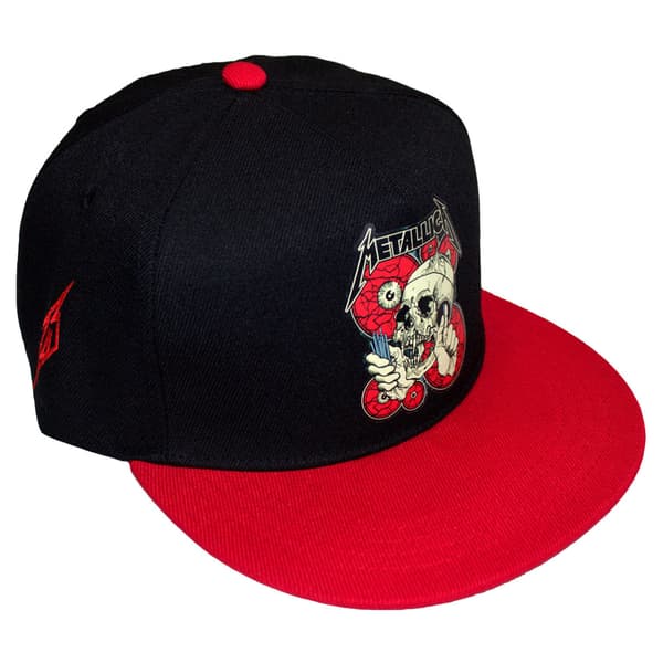 Metallica The Shortest Straw Red Eyes Snapback Baseball Cap One Size
