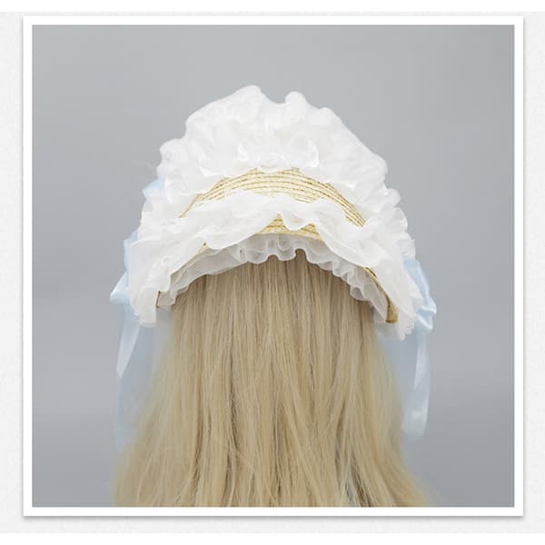INF Kukkakello Lolita Bonnet Hattu