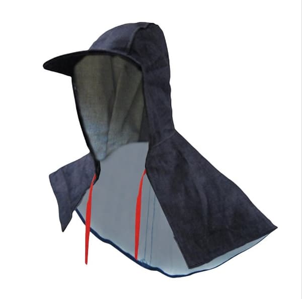 INF Denim støvtæt skulderkappe hat