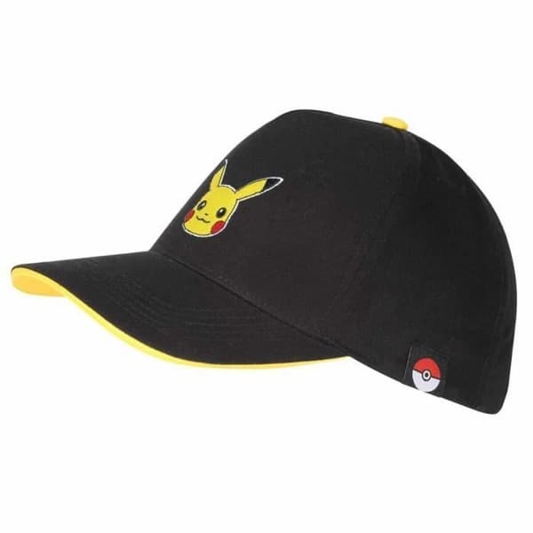 Keps - Pokémon - Pikachu - One size 58 cm - Färg Svart - 100% bomull