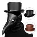 Miniatyrbillede 1 af 4: INF Høj hat i PU-læder - Vintage stil gentleman hat