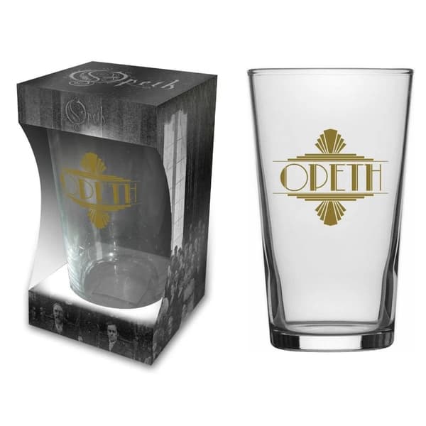 OPETH - ART DECO LOGO - BEER GLASS (BOXED)