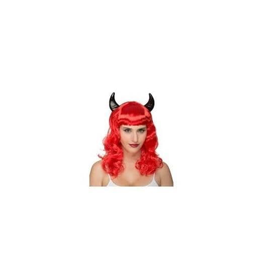 Red Devil Peruk, ref: 204610 kostym, Halloween