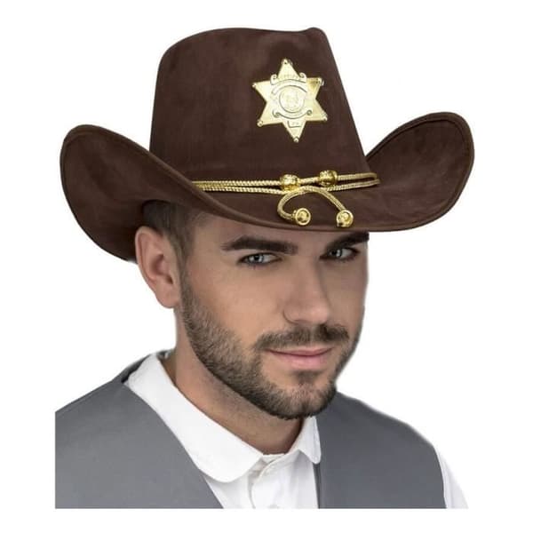 Hatt - Disfrazzes - Sheriffbrun - Blandet - Mode - Stjärna