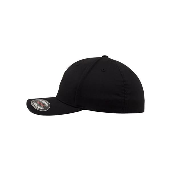 Casquette - Flexfit - Läderlapp - Konstläder - Svart - Unisex
