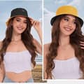 Miniatyrbild 2 av 4: Fiskarhatt Tvåsidig Bucket Hat med Smile - Unisex Solhatt för Sommar
