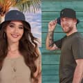 Miniatyrbild 3 av 4: Fiskarhatt Tvåsidig Bucket Hat med Smile - Unisex Solhatt för Sommar
