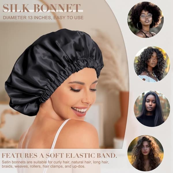 Sovmössa satin bonnet (one size)