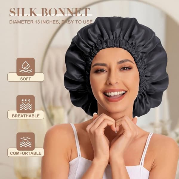Sovmössa satin bonnet (one size)