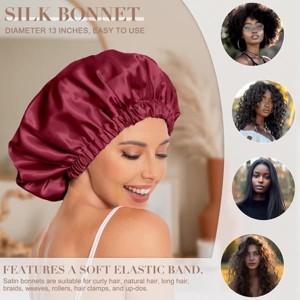 Sovmössa satin bonnet (one size)