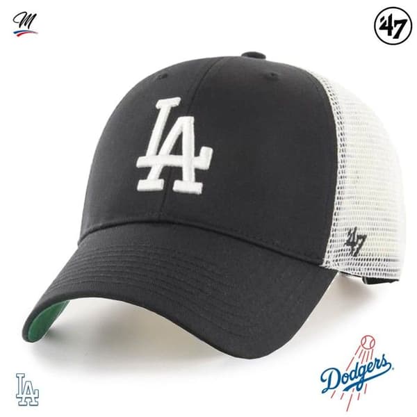 Keps - 47 Brand - Los Angeles Dodgers - Svart / Vit - Blandad bomull - Sportmode