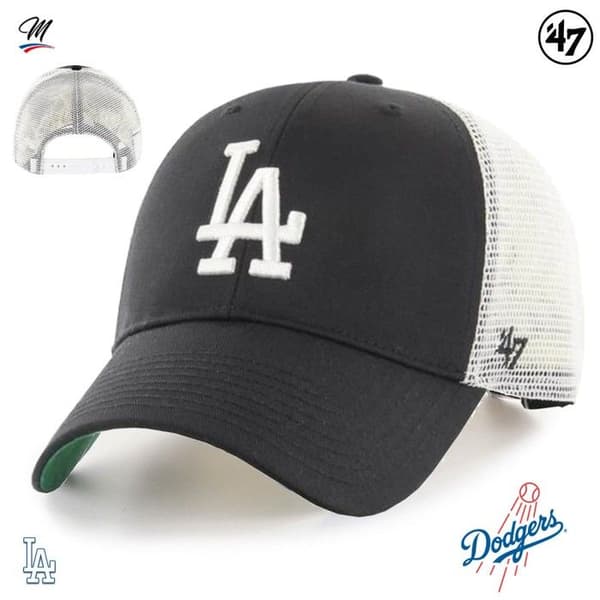 Keps - 47 Brand - Los Angeles Dodgers - Svart / Vit - Blandad bomull - Sportmode