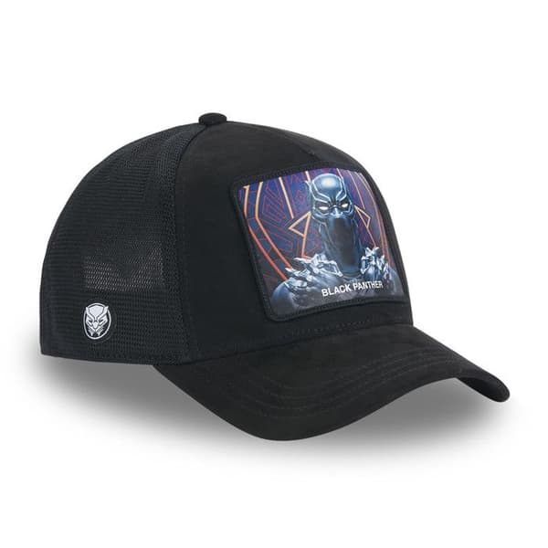 CAPSLAB Keps Marvel Black Panther Man - Trucker - Svart - Rundad Skärm