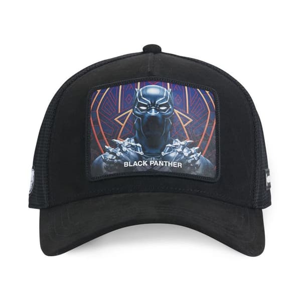 CAPSLAB Keps Marvel Black Panther Man - Trucker - Svart - Rundad Skärm