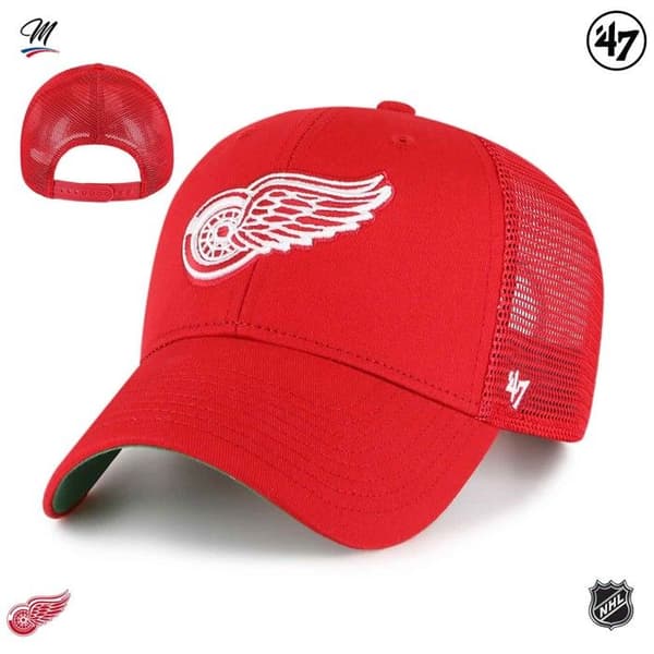 Keps - 47 Brand - Detroit Red Wings - Röd - Sportkläder - Vuxen
