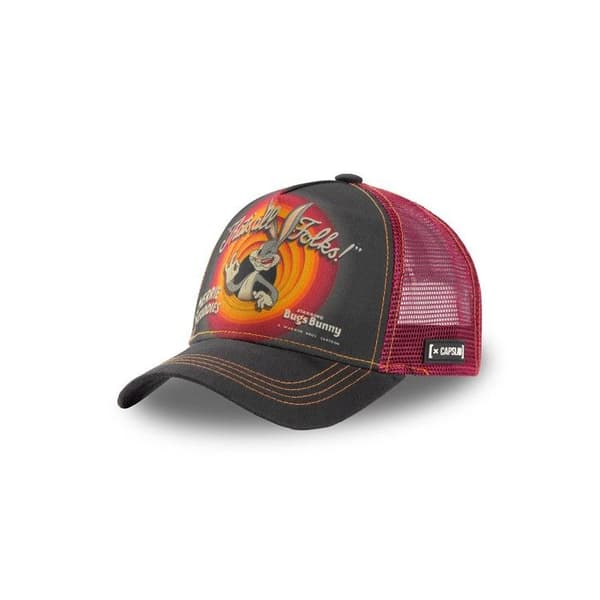 CAPSLAB Bugs Bunny Trucker Keps - Grå - Snapback - Looney Tunes