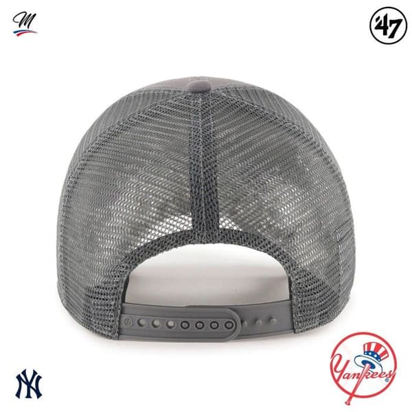 Truckerkeps - 47 Brand - New York Yankees BRANSON - Mörkgrå - Justerbar - Urban Stil