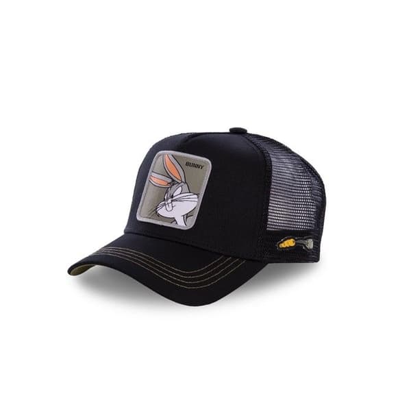 Capslab Keps för Män &amp; Kvinnor LOONEY TUNES, justerbar Truckerkeps LOONEY TUNES - PE19, - Svart (huvudomkrets 55,5 till 60 cm)