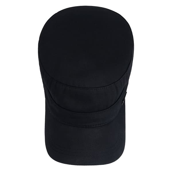 INF Herr Bomulls Flat Cap - Justerbar Basebollkeps för sommaren Svart