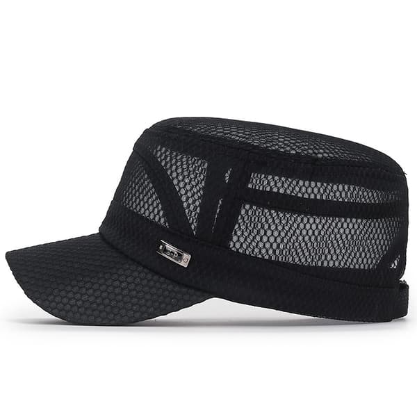 INF Åndbar Flat Top Hat Sort