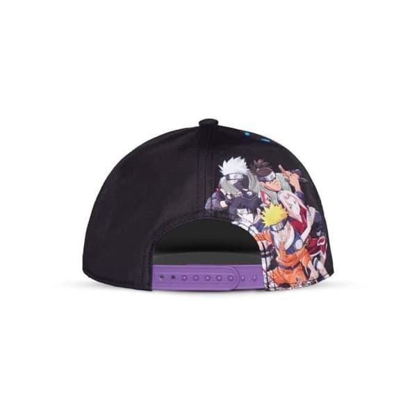 Naruto Shippuden Team Ninja Snapback Cap - DIFUZED - Vit och svart - Bomull