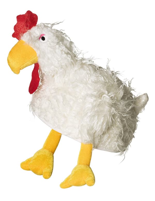 hvit hanehatt.Size-One size