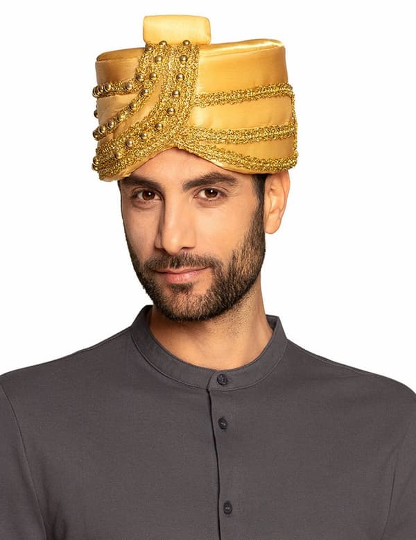 Hat sultan forgyldt til voksne.Size-One size