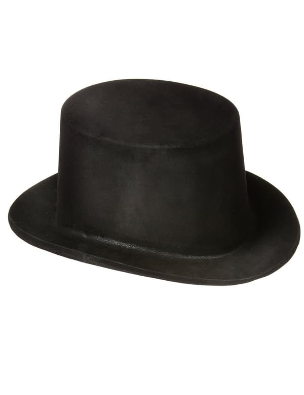 Sort plasthat til voksne.Size-One size