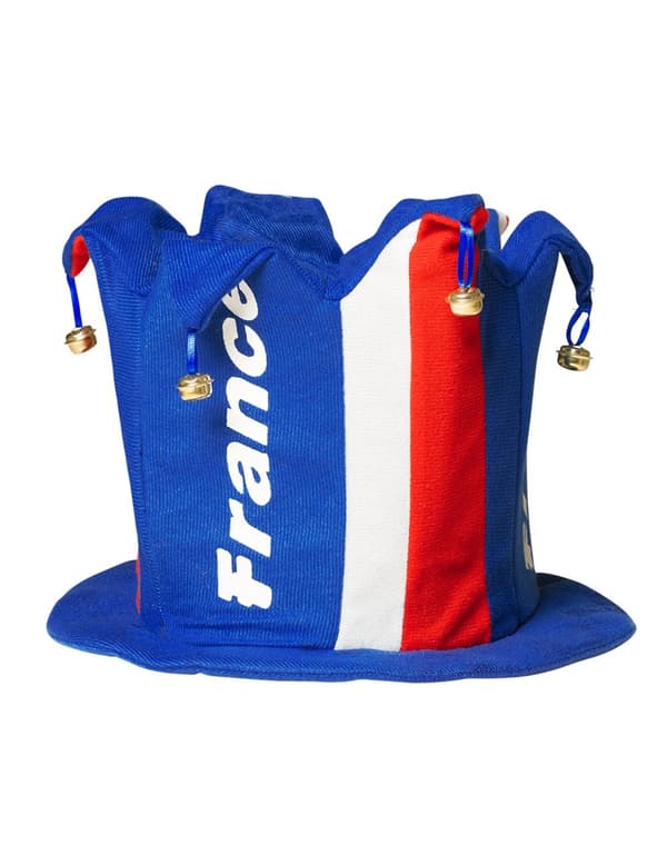 Hat med bjælder supporter Frankrig til voksne.Size-One size