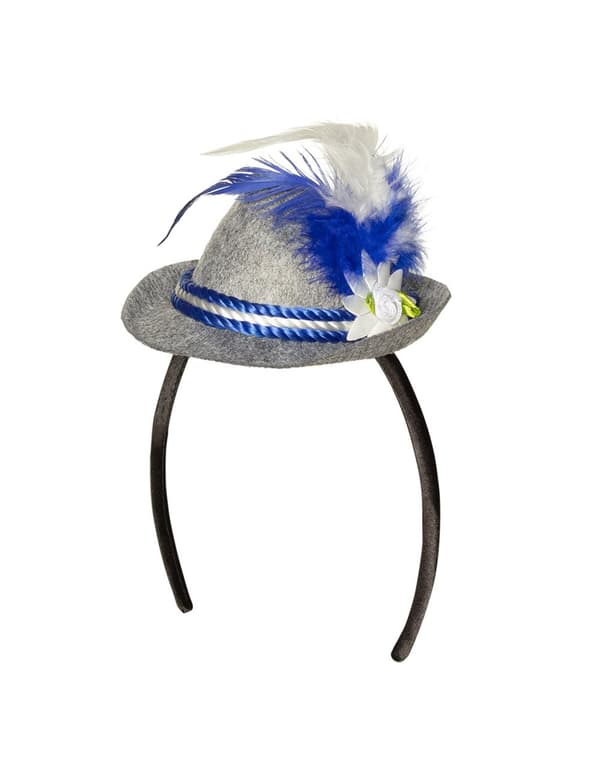 Minihat bayersk med fjer til voksne.Size-One size