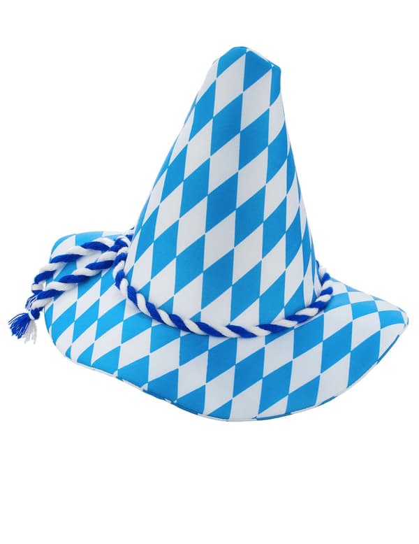 Bavarian blåhvid hat voksen.Size-One size