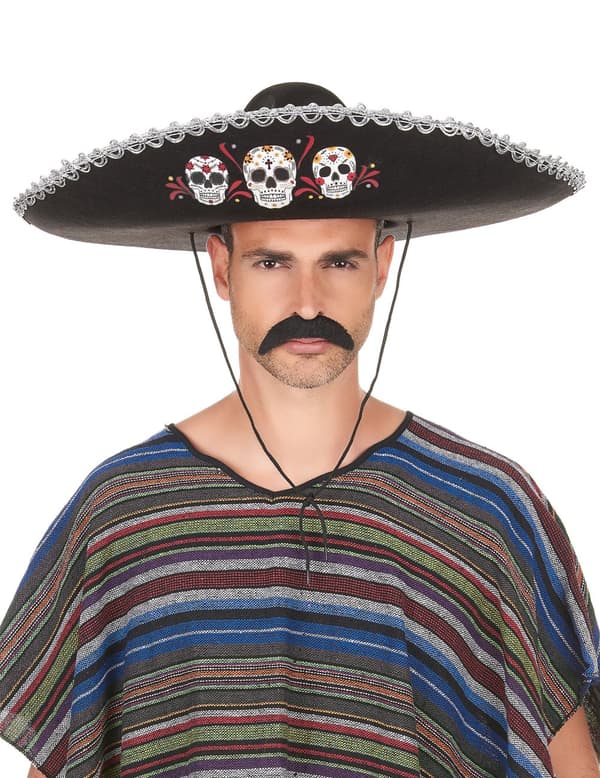 Sombrero Day of the Dead.Size-One size