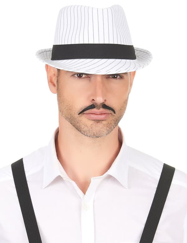 Borsalino svart vit randig.Size-One size