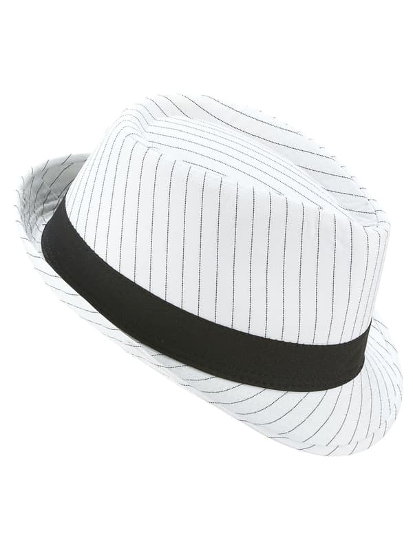 Borsalino svart vit randig.Size-One size