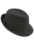 Miniatyrbild 1 av 3: Svart lyxig borsalino hatt - halloween hattar.Size-One size