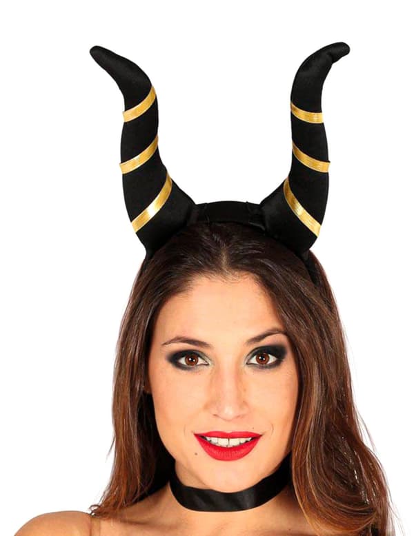 Horn i sort til voksne.Size-One size