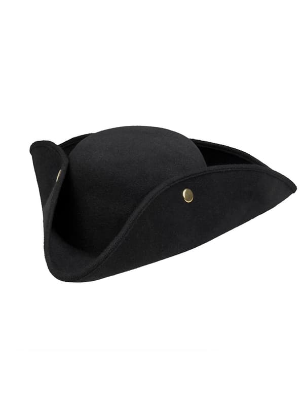 Voksen svart tricorn.Size-One size