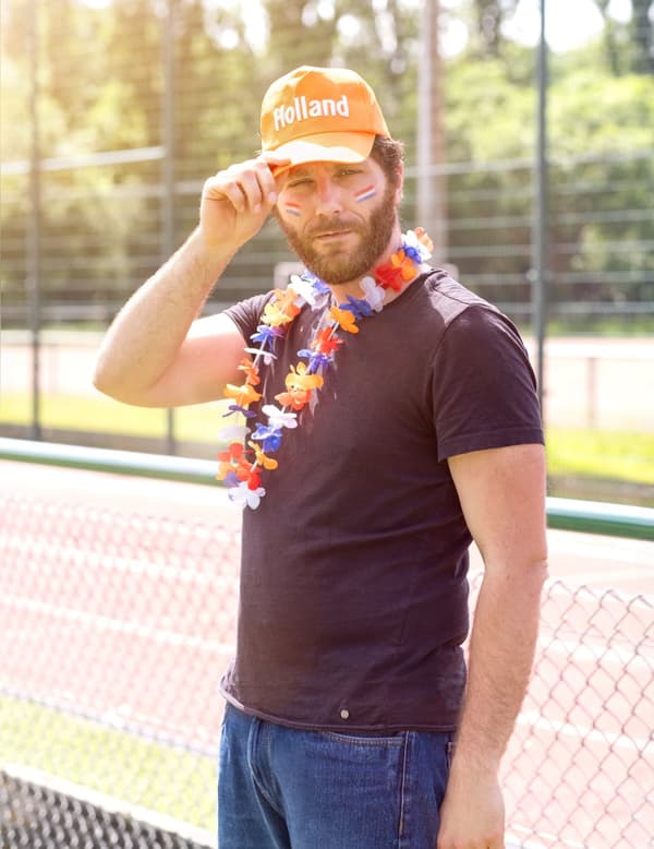 Nederländerna supportrar orange keps för vuxna.Size-One size