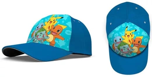 Keps Pokemon Blå Ash Pikachu