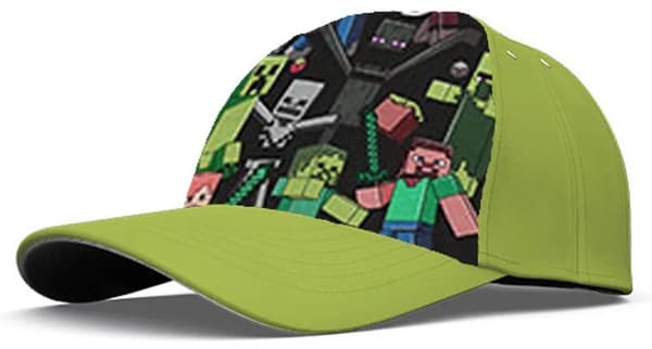 Keps Minecraft ljusgrön