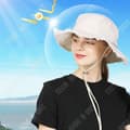 Miniatyrbild 3 av 4: TD® Fisherman hatt kvinnlig ny enkel tvättvatten matchande ansikte liten pompom stor brättad hatt solhatt