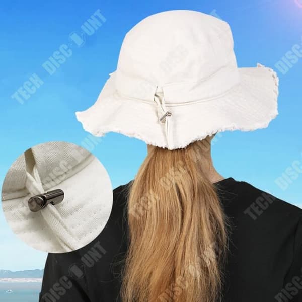 TD® Fisherman hatt kvinnlig ny enkel tvättvatten matchande ansikte liten pompom stor brättad hatt solhatt