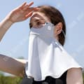 Miniatyrbild 4 av 4: TD® solhatt is silke solkräm hel ansikte kvinnor panna hals anti-ultraviolett demontering hatt brätte ansikte guinea