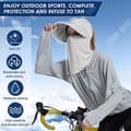 Miniatyrbild 2 av 4: TD® solhatt Ice sense solhatt för kvinnor som cyklar ansikte som täcker utomhussolhatt