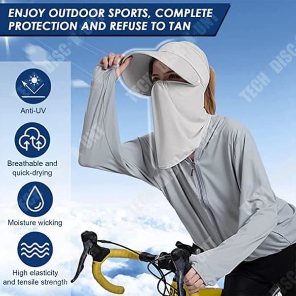 TD® solhatt Ice sense solhatt för kvinnor som cyklar ansikte som täcker utomhussolhatt
