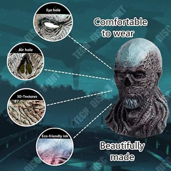 TD® Halloween dekoration främmande saker 4 latex mask huvudbonader VecnaStranger Things Halloween cosplay runt