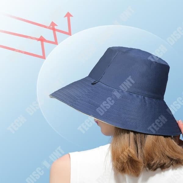 TD® Outdoor solhatt fiskarhatt kan vara dubbelsidig med anti-ultraviolett vikbar bred brätte alla m