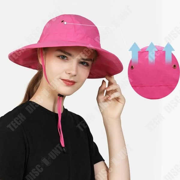 TD® Solskyddshatt semesterfiske utomhus unisex solhatt med bred brätte anti-stänkvatten