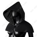 Miniatyrbild 3 av 4: TEKNISK RABATT Halloween Hooded Cloak - Medieval Plague Bird Mask Rekvisita - Svart