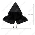 Miniatyrbild 4 av 4: TEKNISK RABATT Halloween Hooded Cloak - Medieval Plague Bird Mask Rekvisita - Svart